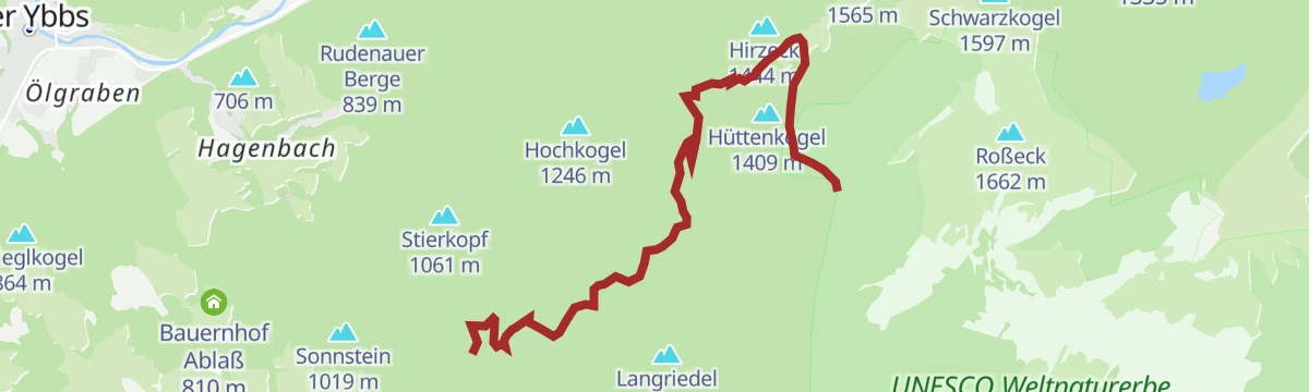 Route map: Vom Steinbachtal auf den Noten